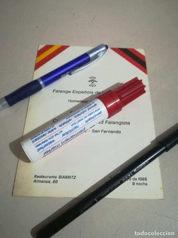 Otros Art&iacute;culos de Coleccionismo en Papel: ANTIGUO MENU DE LA CENA DE HERMANDAD FALANGISTA MENU DEL HOMENAJE  DESAGRAVIO AL FRENTE REF. GAR 257