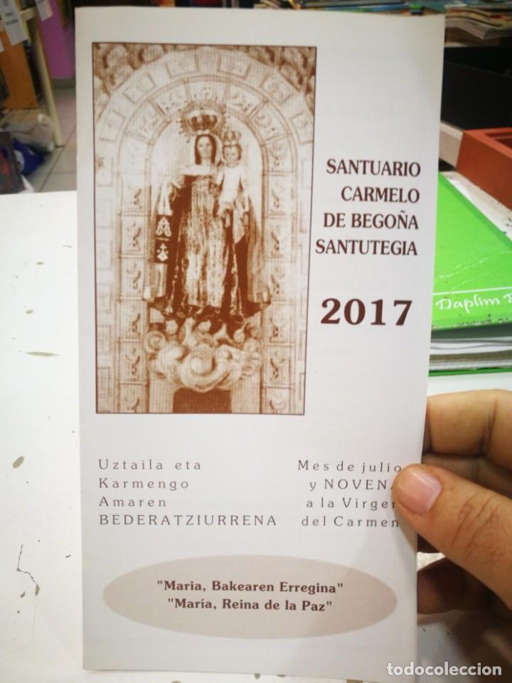 Otros art&iacute;culos de coleccionismo en papel: Folleto Santuario Carmelo de Bego&ntilde;a 2017 Mes de Julio y Novena a la Virgen del Carmen