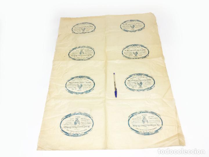 Otros Art&iacute;culos de Coleccionismo en Papel: ANTIGUO PAPEL DE ENVOLVER DE LA CASA DE AVES Y HUEVOS DE CAZA DE MADRID VIUDA DE FAUSTO PEREZ ROLDAN