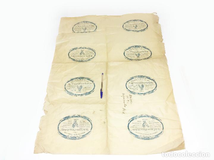 Otros Art&iacute;culos de Coleccionismo en Papel: ANTIGUO PAPEL DE ENVOLVER DE LA CASA DE AVES Y HUEVOS DE CAZA DE MADRID VIUDA DE FAUSTO PEREZ ROLDAN