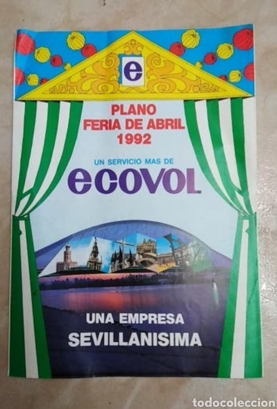 Otros Art&iacute;culos de Coleccionismo en Papel: Plano feria de abril 1992 ecovol