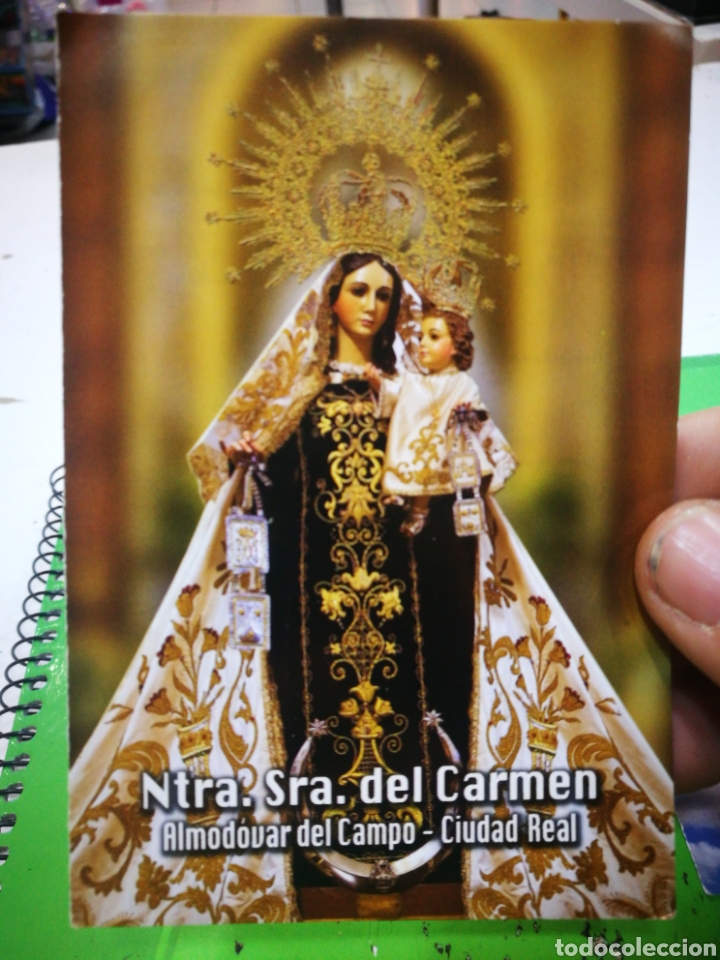 Otros Art&iacute;culos de Coleccionismo en Papel: Estampa Calendario Nuestra Se&ntilde;ora del Carmen Almod&oacute;var del campo Ciudad Real 2011