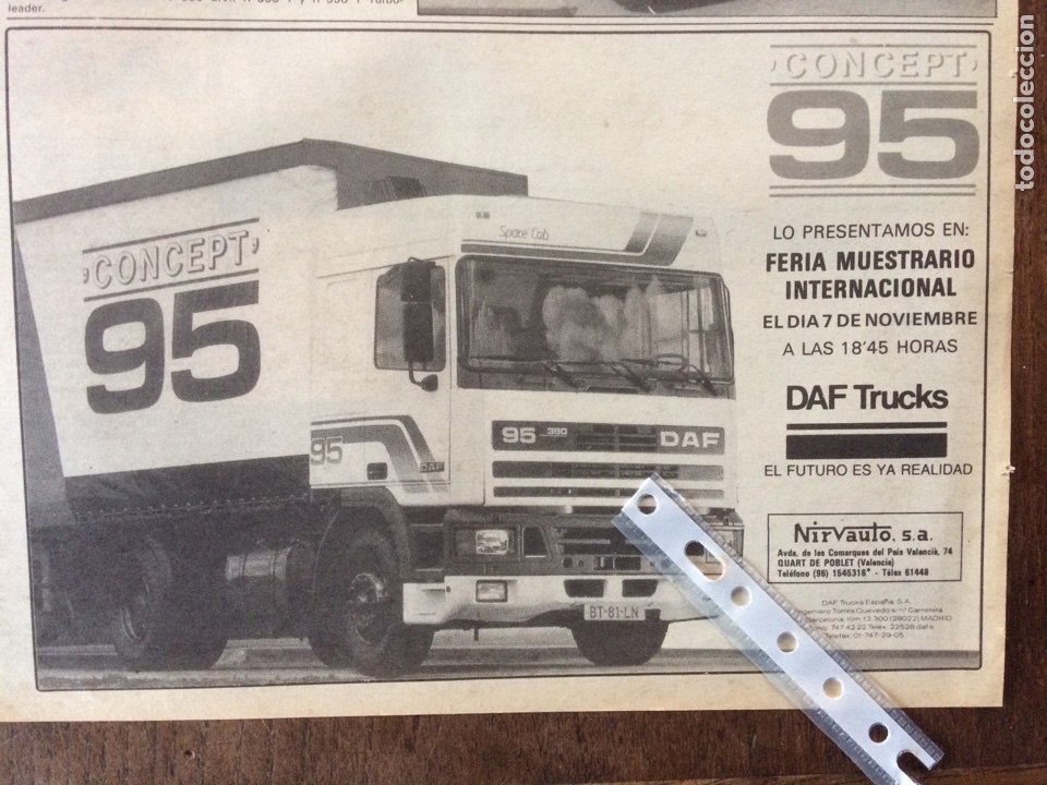 Paper Collecting Others: Publicidad cami&oacute;n Daf 95 de 1987