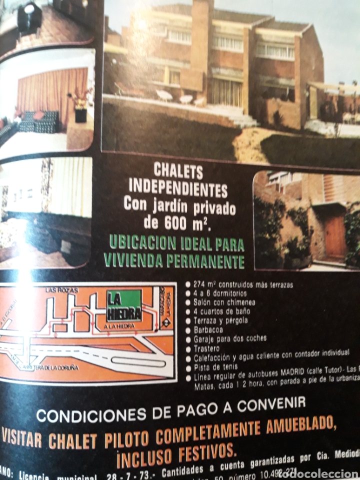 Outros artigos de papel: PUBLICIDAD DE LA URBANIZACI&Oacute;N LA HIEDRA DE LAS ROZAS . A&Ntilde;O 1975