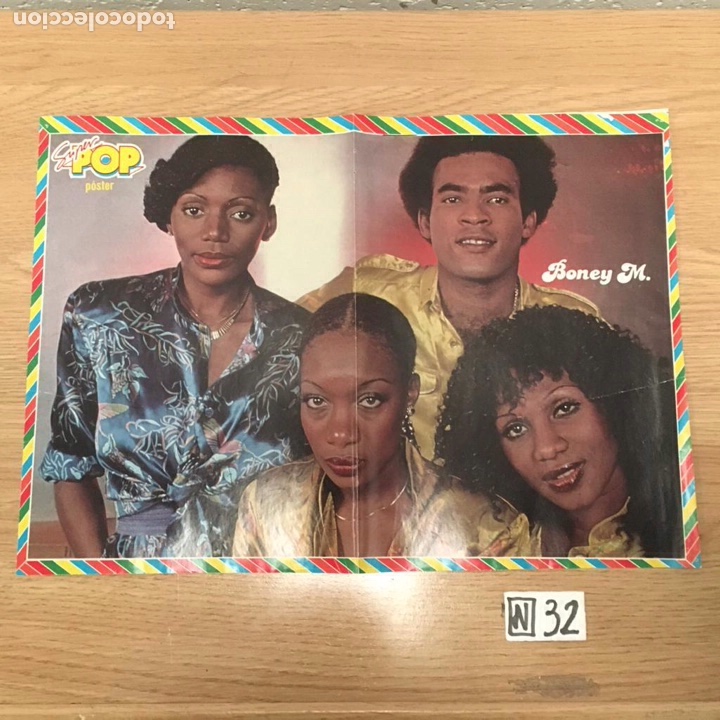 Otros Art&iacute;culos de Coleccionismo en Papel: P&oacute;ster s&uacute;per pop boney m