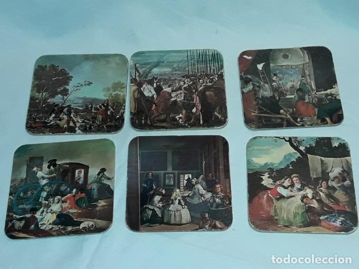 Otros art&iacute;culos de coleccionismo en papel: 6 Posavasos pinturas variadas Velazquez y Goya