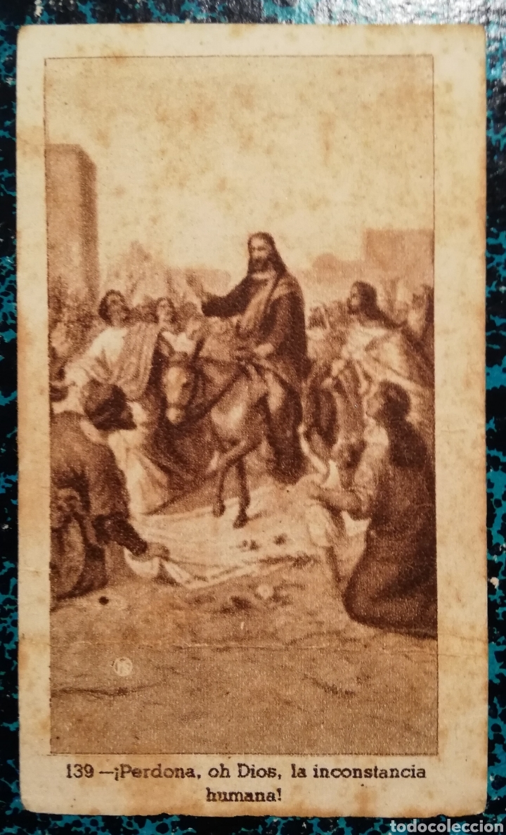 Otros art&iacute;culos de coleccionismo en papel: Estampita religiosa muy antigua - 139 &iexcl;Perdona, oh Dios la inconsciencia humana!