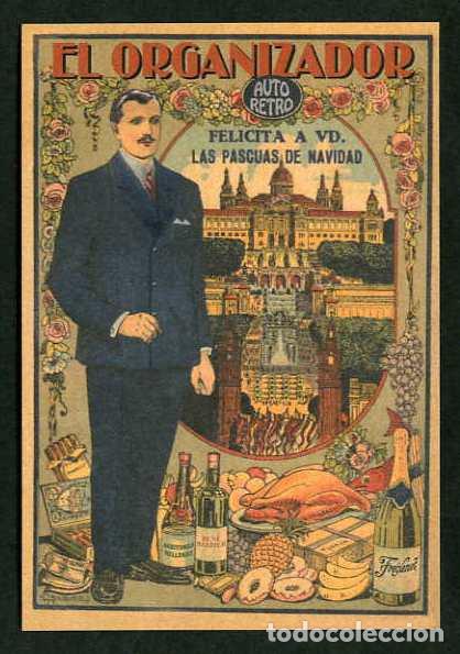 Outros artigos de papel: Barcelona. *Auto Retro. Felicitaci&oacute;n Pascuas de Navidad 2000* Dorso impreso.