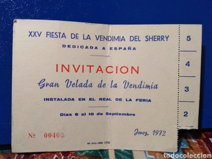 Otros Art&iacute;culos de Coleccionismo en Papel: XXV fiesta de la vendimia del Sherry ( actuaciones de la terremoto y roc&iacute;o jurado )