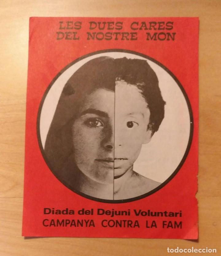 Outros artigos de papel: Octavilla Diada del Dejuni Voluntari - CAMPANYA CONTRA LA FAM - Recaptaci&oacute;n XIII Campa&ntilde;a en Espa&ntilde;a