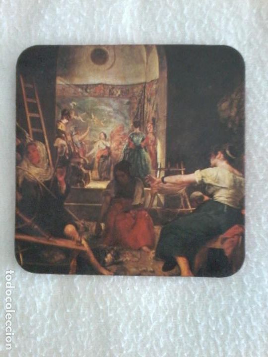 Otros art&iacute;culos de coleccionismo en papel: ANTIGUO POSAVASO PUBLICITARIO. VISTA PARCIAL DEL CUADRO LAS HILANDERAS DE VELAZQUEZ
