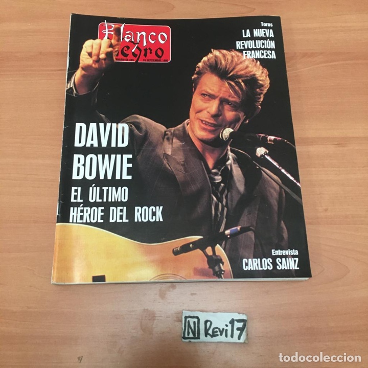 Otros art&iacute;culos de coleccionismo en papel: Revista Blanco Negro David Bowie