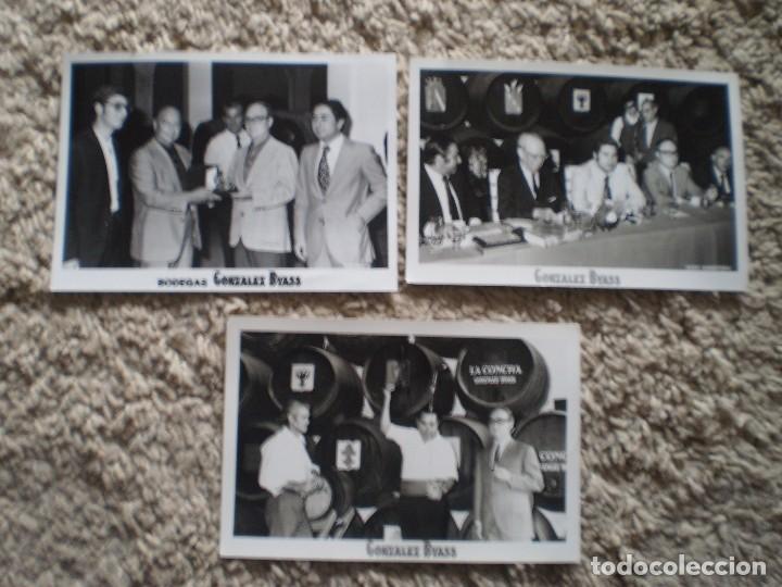 Paper Collecting Others: 3 FOTOS PUBLICITARIAS BODEGAS GONZALEZ BYASS. 18X12 CM. CADA UNA. PEDIDO M&Iacute;NIMO 10 EUROS.