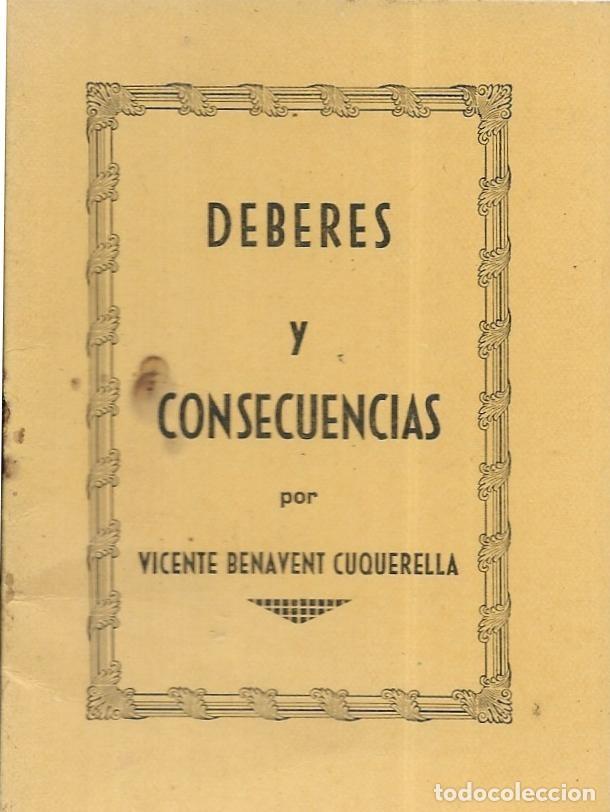 Outros artigos de papel: :::: TV37 - DEBERES Y CONSECUENCIAS - POR VICENTE BENAVENT CUQUERELLA