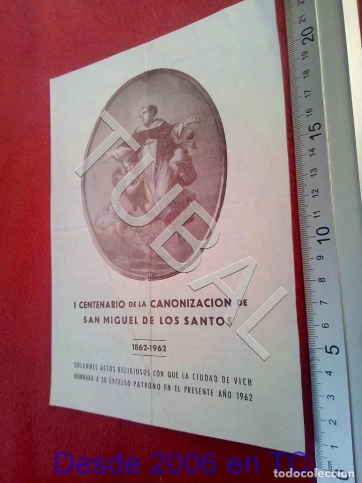Otros Art&iacute;culos de Coleccionismo en Papel: TUBAL SAN MIGUEL DE LOS SANTOS CENTENARIO CANONIZACION VIC VICH 1962 B42