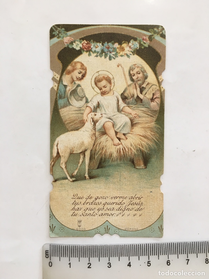 Otros Art&iacute;culos de Coleccionismo en Papel: ESTAMPA RELIGIOSA. NI&Ntilde;O JES&Uacute;S. AC&Oacute;LITOS PARROQ. S. ESTEBAN. FELICITACI&Oacute;N NAVIDAD. DEPOSE.