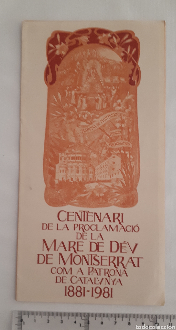 Otros Art&iacute;culos de Coleccionismo en Papel: Centenari proclamaci&oacute; Mare de D&eacute;u de Montserrat Patrona Catalunya 1981