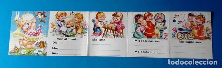 Otros Art&iacute;culos de Coleccionismo en Papel: RECUERDO DEL BAUTISMO. ANTIGUA TIRA CON DIBUJOS INFANTILES DE UN BAUTIZO.