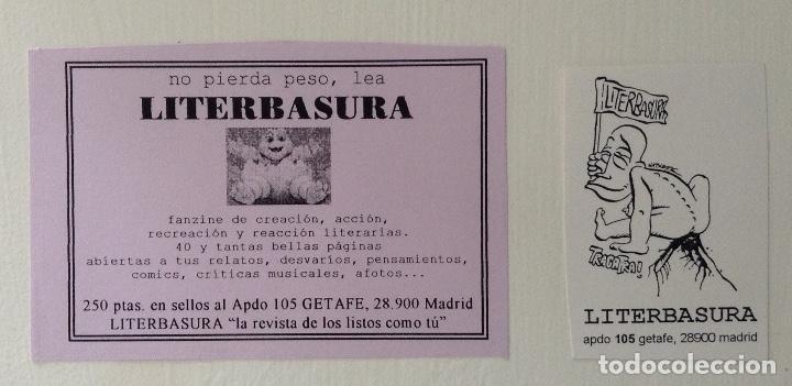 Otros art&iacute;culos de coleccionismo en papel: Literbasura pegatina y flyers de esta publicaci&oacute;n de literatura basura