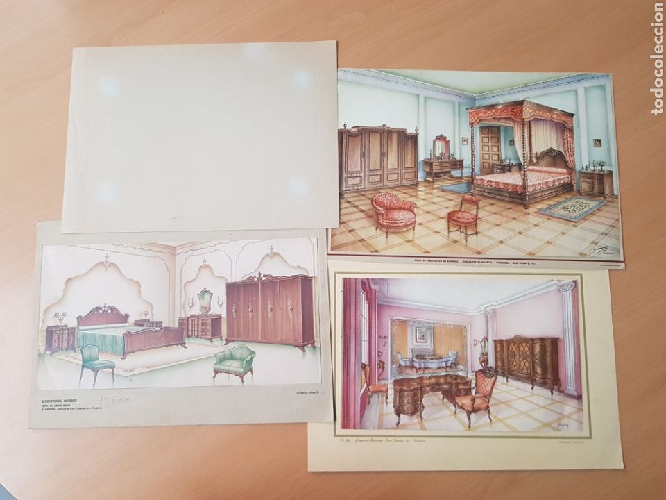 Outros artigos de papel: LAMINAS MOBILIARIO MUEBLES PROYECTOS DE GIMENEZ SAN VICENTE VALENCIA