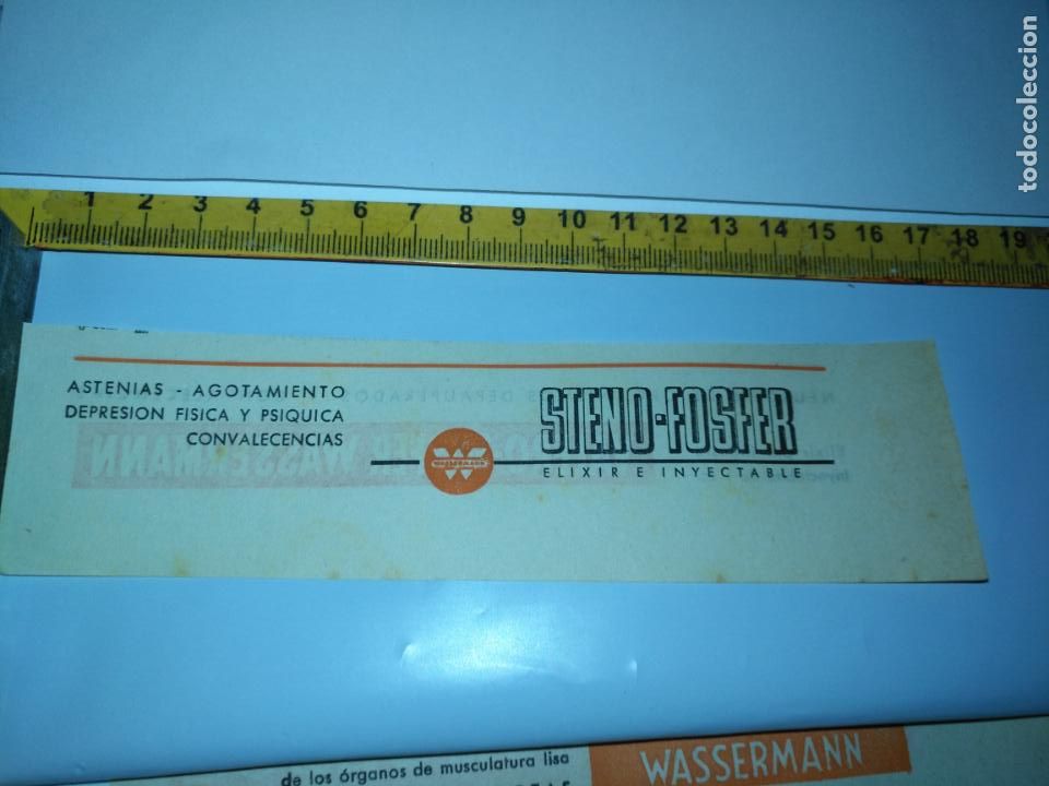 Paper Collecting Others: antigua publicidad de farmacia medicamento farmaceutico marca medicina , recorte de prensa