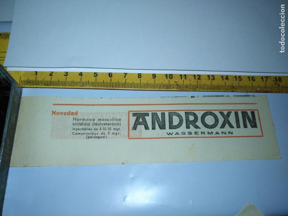 Paper Collecting Others: antigua publicidad de farmacia medicamento farmaceutico marca medicina , recorte de prensa