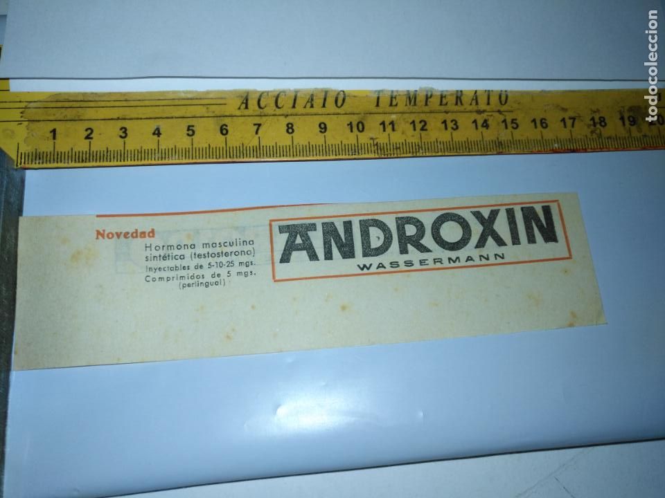 Paper Collecting Others: antigua publicidad de farmacia medicamento farmaceutico marca medicina , recorte de prensa
