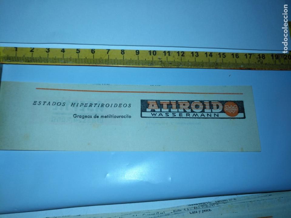 Outros artigos de papel: antigua publicidad de farmacia medicamento farmaceutico marca medicina , recorte de prensa