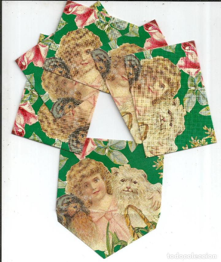 Altri oggetti di carta: LOTE 6 SOBRES DECORADOS PARA TARJETA FELICITACI&Oacute;N - 9,5X6,7 CM (NUEVOS)