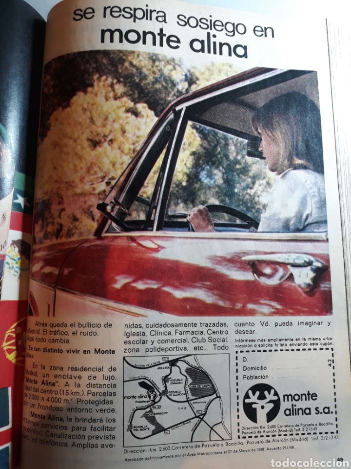 Outros artigos de papel: ANTIGUA PUBLICIDAD DE ZONA RESIDENCIAL MONTE ALINA A&Ntilde;O 1973 .