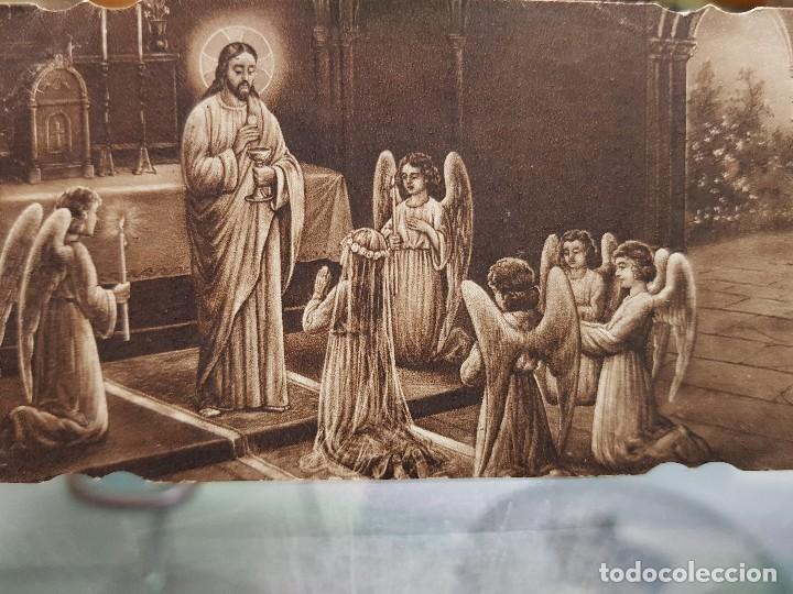 Sammelleidenschaft Andere Papierartikel: ANTIGUA ESTAMPA RELIGIOSA COMUNION CALLOSA DE SEGURA ALICANTE 1940