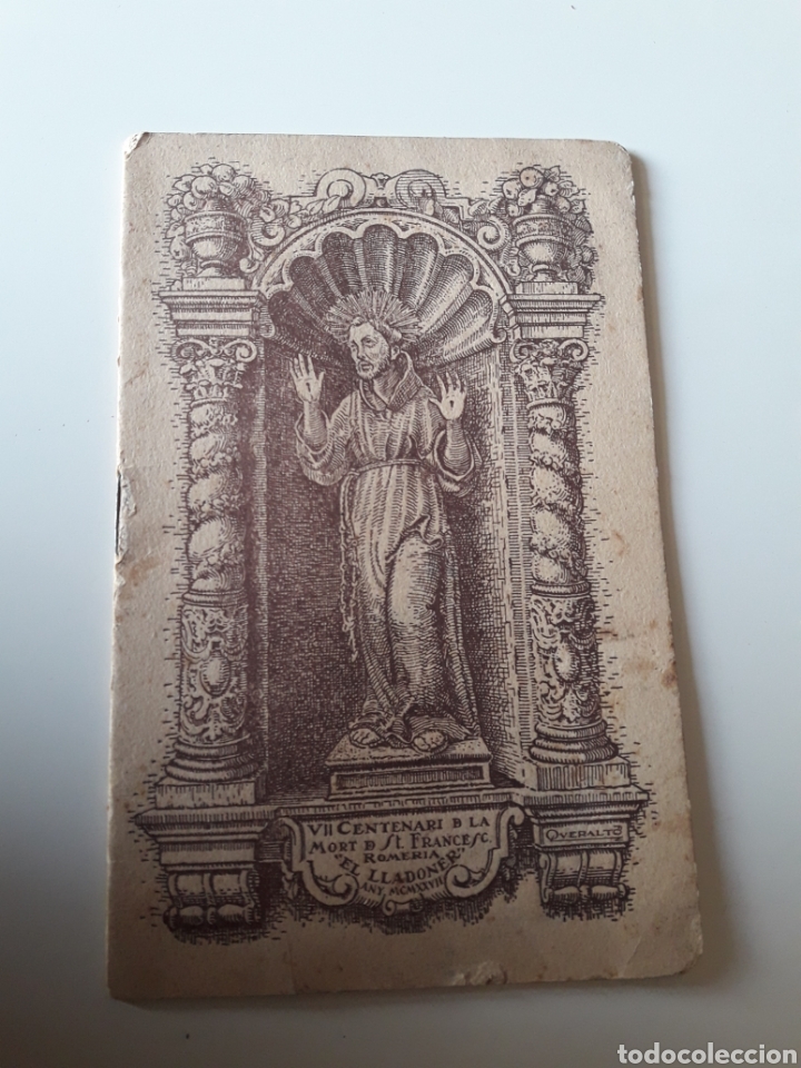 Otros Art&iacute;culos de Coleccionismo en Papel: LA CAPELLA DE SANT FRANCESC DEL MAS LLADONER VALLIRANA CERVELL&Oacute; - BAIX LLOBREGAT 1927 Marti Albanell