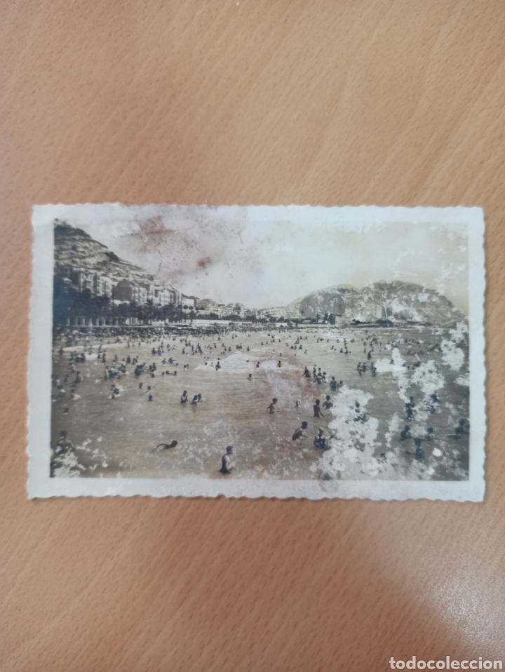 Paper Collecting Others: ANTIGUA POSTAL PLAYA DEL POSTIGUET ARRIBAS ALICANTE 1958