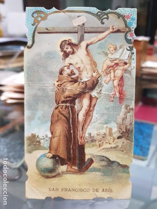 Otros Art&iacute;culos de Coleccionismo en Papel: ANTIGUA ESTAMPA RELIGIOSA SAN FRANCISCO DE ASIS 1898