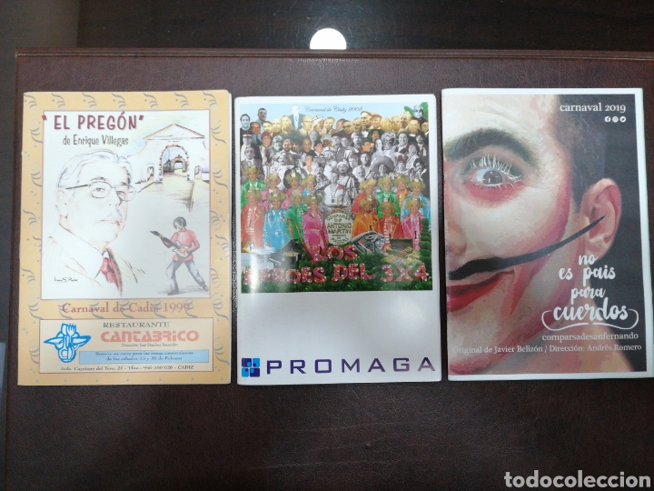 Otros art&iacute;culos de coleccionismo en papel: C&Aacute;DIZ 3 LIBRETOS CARNAVAL - Foto 1