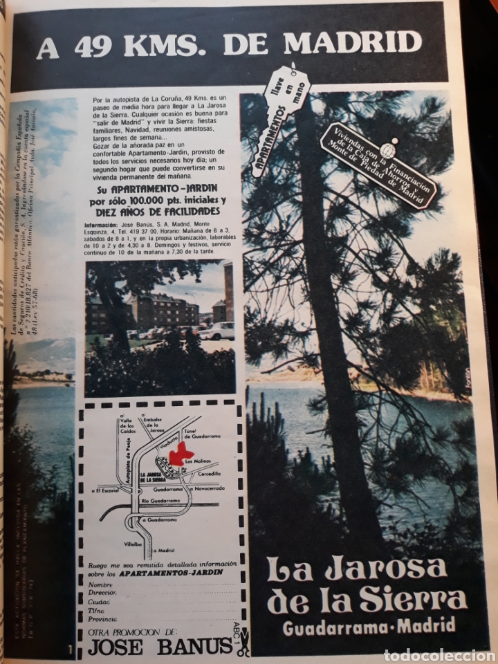 Outros artigos de papel: PUBLICIDAD URBANIZACI&Oacute;N LA JAROSA DE LA SIERRA , A 49 KM DE MADRID . 30 x 21 cm