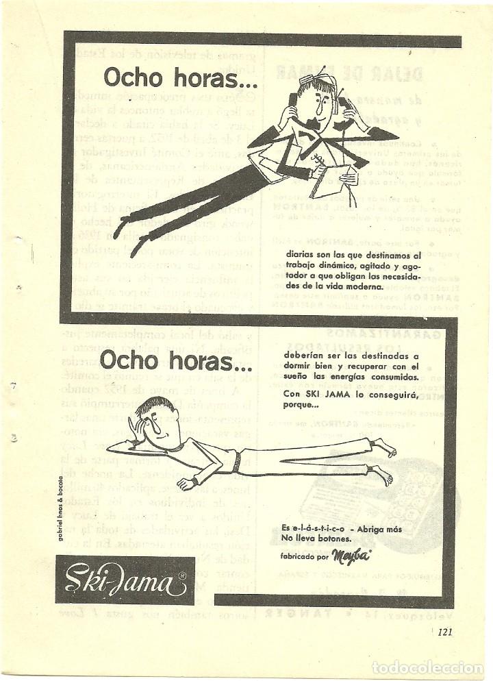 Otros Art&iacute;culos de Coleccionismo en Papel: Recorte Publicitario Ski-Jama moda pijama - Publicidad revista prensa peri&oacute;dico antiguo vintage