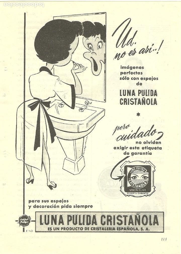 Altri oggetti di carta: Recorte Publicitario CRISTA&Ntilde;OLA cristales - Publicidad revista prensa peri&oacute;dico antiguo vintage