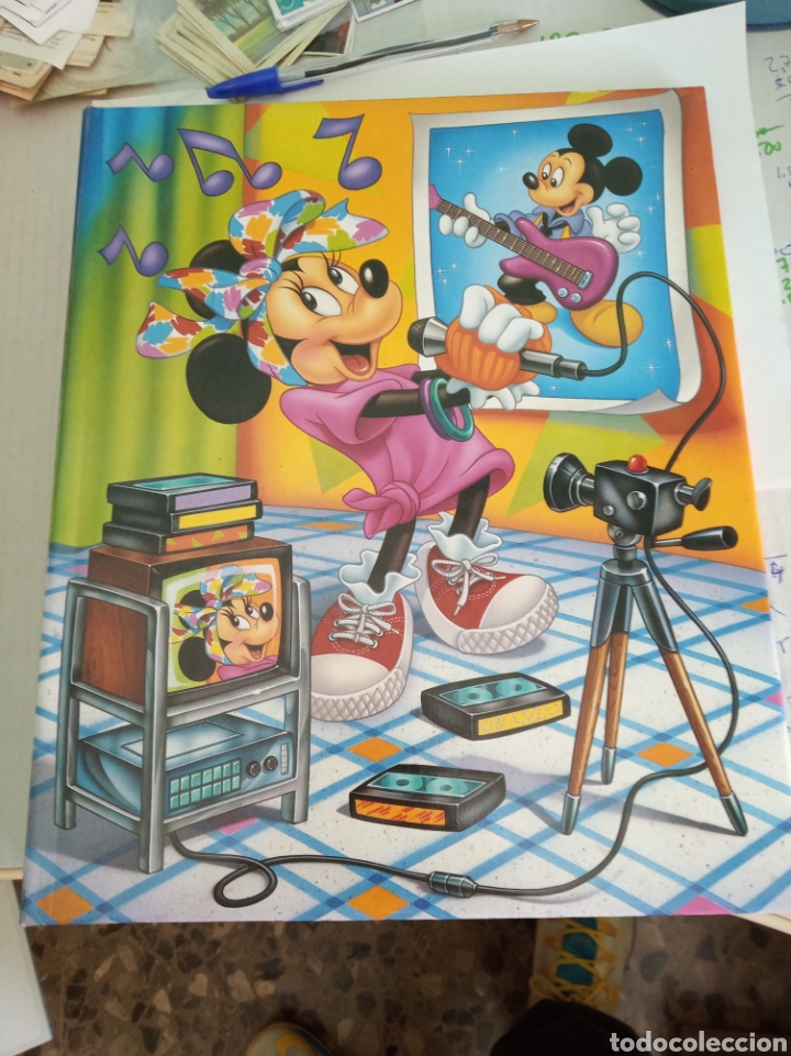 Otros art&iacute;culos de coleccionismo en papel: Album carpeta Mickey Mouse