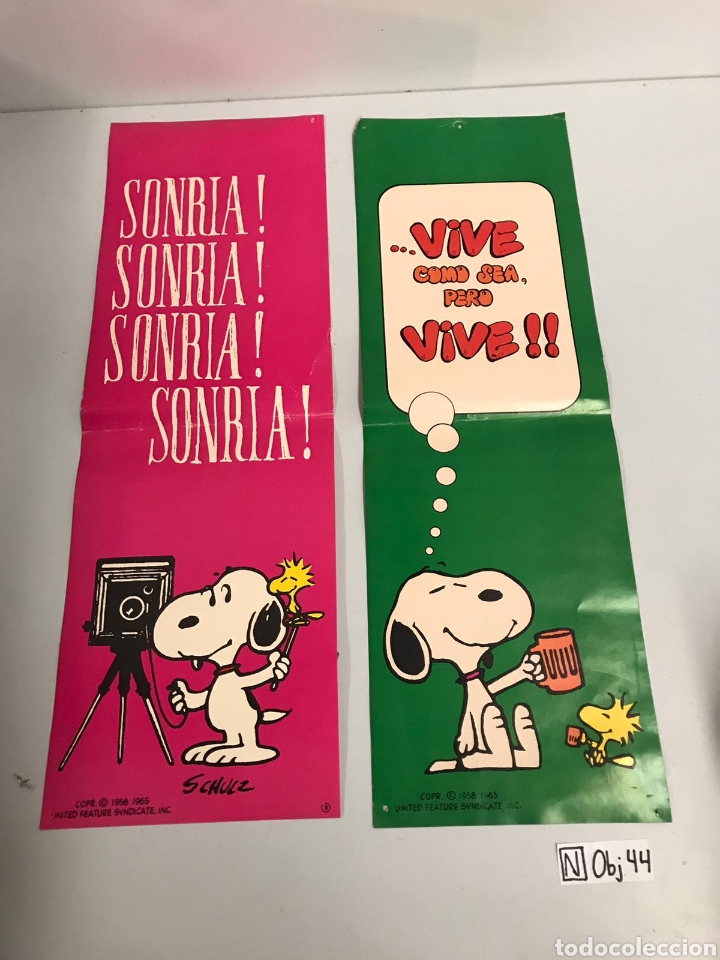 Otros art&iacute;culos de coleccionismo en papel: Antiguo p&oacute;ster de snoopy - Foto 1