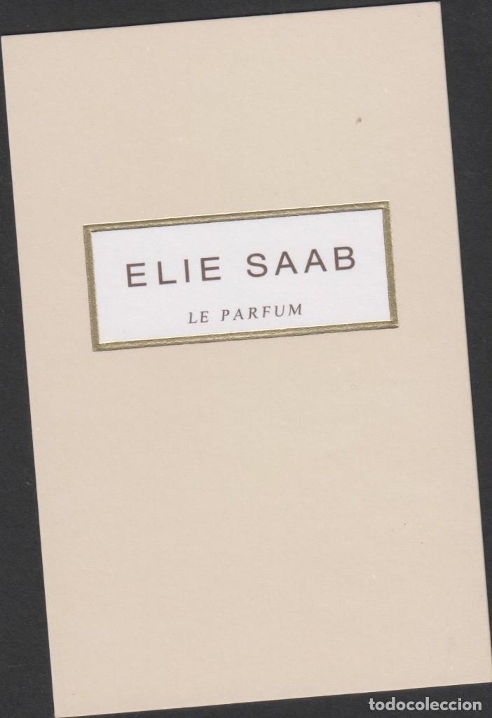 Otros Art&iacute;culos de Coleccionismo en Papel: tarjeta probador perfume ELIE SAAB LE PARFUM parfum fragance fragancia