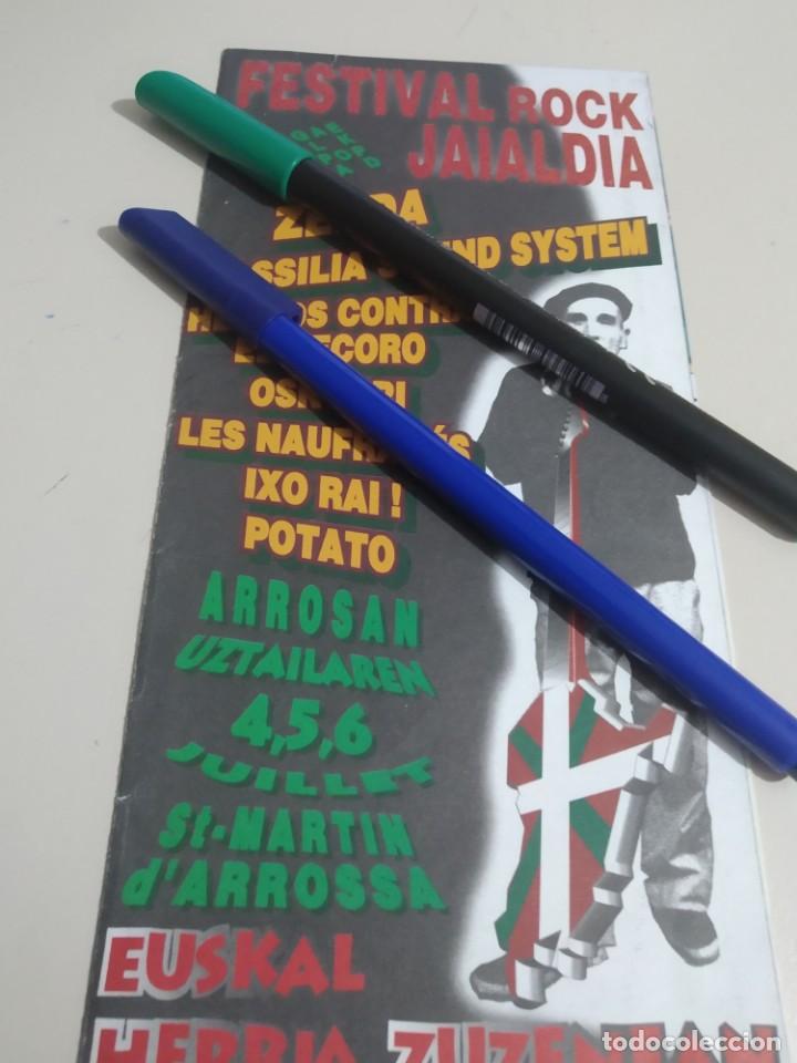Otros Art&iacute;culos de Coleccionismo en Papel: TRIPTICO PUBLICIDAD FESTIVAL ROCK JAIALDIA   REF. GAR 277