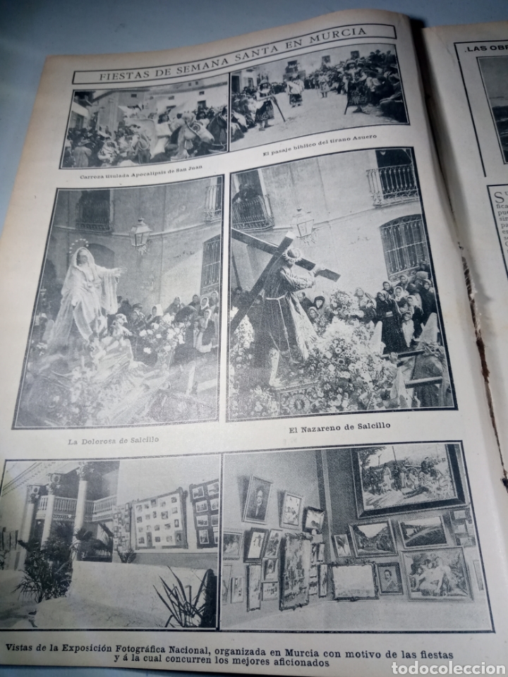 Otros art&iacute;culos de coleccionismo en papel: Murcia. Fiestas. Revista la Actualidad 1908