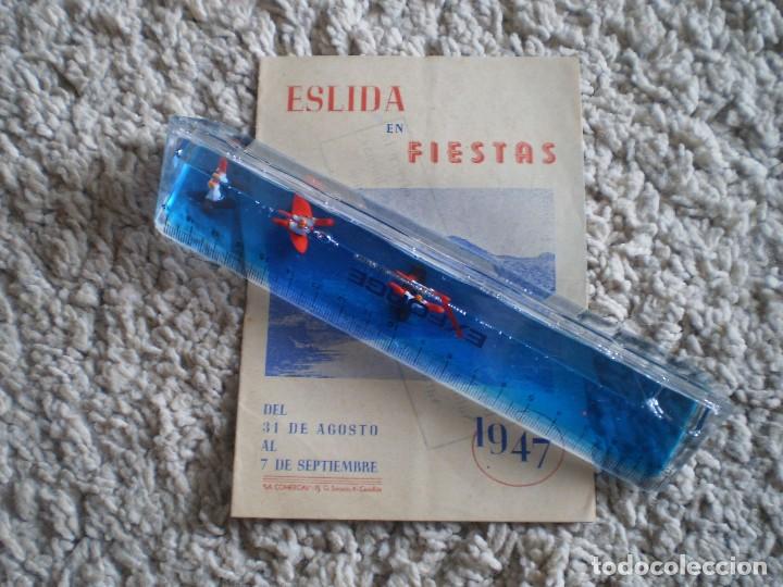 Outros artigos de papel: ESLIDA EN FIESTAS. A&Ntilde;O 1947. 10 PAG. PROGRAMA, PUBLICIDADES. BUEN ESTADO. LA REGLA MIDE 19 CM.