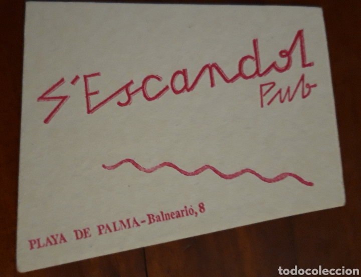 Altri oggetti di carta: POSAVASOS PUB S'ESCALDOL PLAYA DE PALMA