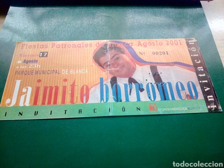 Otros Art&iacute;culos de Coleccionismo en Papel: Antigua entrada espectaculo de Jaimito Borroneo. Blanca ( Murcia)