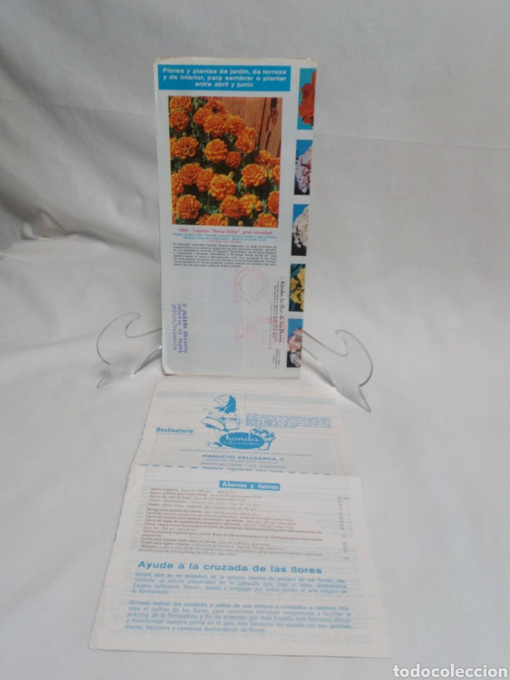 Outros artigos de papel: Folleto y hoja de pedido Kanda la flor de las flores