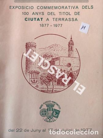 Outros artigos de papel: ANTIG&Uuml;O CATALOGO EXPOSICI&Oacute;N COMMEMORATIVA DELS 100 ANYS DEL TITOL DE CIUTAT  A TERRASSA 1877 - 1977