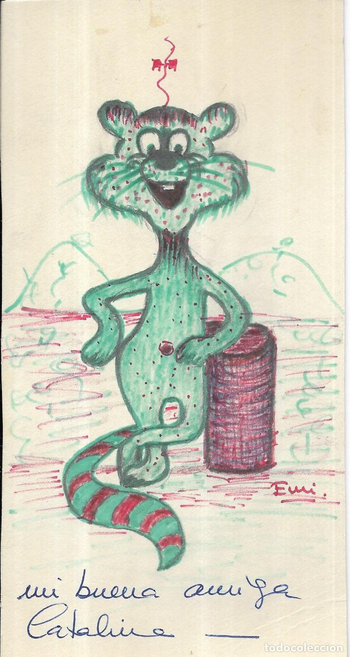 Outros artigos de papel: *** JN322 - DIBUJO SOBRE CARTULINA RIGIDA - 18 X 9 CM.