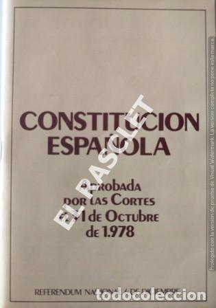 Paper Collecting Others: ANTIG&Uuml;O LIBRETO  DE LA CONSTITUCION ESPA&Ntilde;OLA  DEL A&Ntilde;O 1978 - BILING&Uuml;E  CASTELLANO - CATALAN